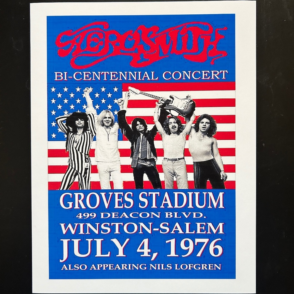 Retro Concert Print Unframed 8.5X11"